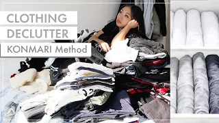 KONMARI METHOD EXTREME DECLUTTERING | Marie Kondo | Before & After Clean with me