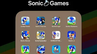 Sonic Games for iOS (iPhone / iPad) Sonic Forces,Sonic the Hedgehog 4 Ep 1,Sonic Racing,Sonic Dash 2