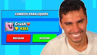 MINHA CRUSH ME CONVIDOU PARA EQUIPE E    Brawl Stars