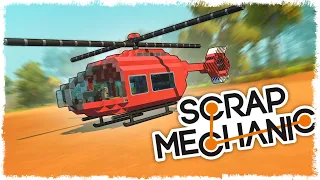 СТРОИМ ВЕРТОЛЕТ НА ПОРШНЯХ В SCRAP MECHANIC!!!