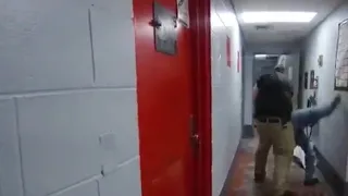 Corrections Officer slams handcuffed man (18+ Viewer Discretion Is Advised)