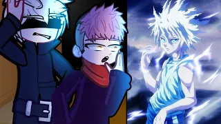 Jujitsu Kaisen reacts to Killua as Gojo SON ❤️🙏Gacha JJk reacts to Hunter x Hunter