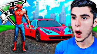 ROBANDO el COCHE de SPIDERMAN en GTA 5! (Mods)