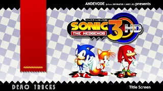 Sonic 3 HD Demo Track 1/38: Title Screen