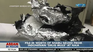 P54-M worth of shabu seized from Indonesian 'drug mule' at NAIA