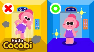 Elevator Safety Song | No No It's Dangerous! | Nursery Rhymes for Kids | Hello Cocobi