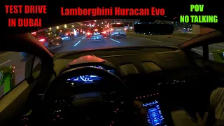 2022 LAMBORGHINI Huracan EVO Green - POV Night Drive By KM CARS