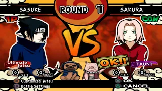 Sasuke VS Sakura (Classic) (INSANE) - Naruto Shippuden Ultimate Ninja 4