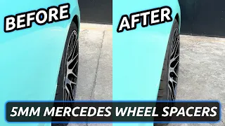 Mercedes 5mm Wheel Spacers Before and After | BONOSS Mercedes CLS 2022 Aftermarket Parts(bloxsport)