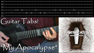 How to play My Apocalypse Riffs w/Tabs! - Metallica