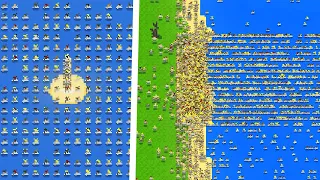 I Dropped 100,000 Humans In The Ocean - Worldbox