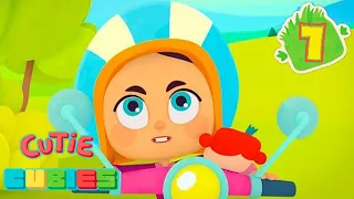 Cutie Cubies 🎲 Episode 7🚲Cubo-bicycle ☀️ Moolt Kids Toons