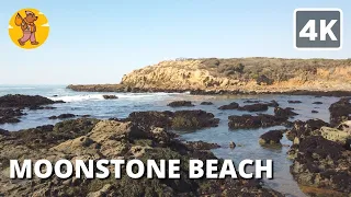 4K Moonstone Beach Cambria Walking Tour | 🔊 Binaural Sound