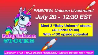 PREVIEW: Baby Unicorn Stocks 🦄 (Penny Stocks w/ Ground Floor +10X Opportunities)