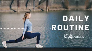 Daily Yoga Routine 15 min  | Ganzkörper Kraft und Flexibilität für alle Level