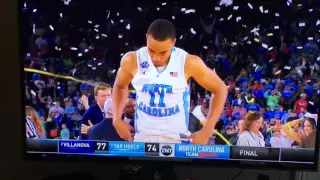 Villanova vs. North Carolina: Final 15 Seconds - North Carolina Reaction