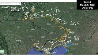 Ukraine: military situation update with maps, March 9, 2022, End of Day
