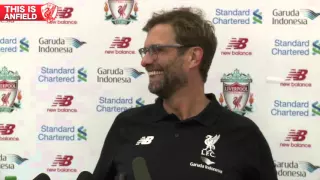 Jurgen Klopp sings Happy Birthday to Liverpool FC Press Officer