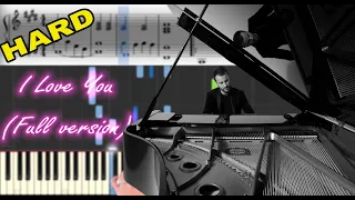 Riopy - I Love You (Full Version) Skam France Season 3 | Sheet Music & Synthesia Piano Tutorial