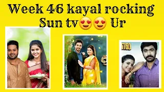 Sun tv serials trp rating this week 46 2021 | urban+rural | prime time serials |