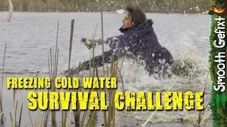 Surviving Hypothermia: into Freezing Cold Water ~ making a FIRE | Survival Challenge