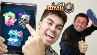 TROLLEI MEU IRMÃO ABRI O MELHOR BAÚ DELE NO CLASH ROYALE