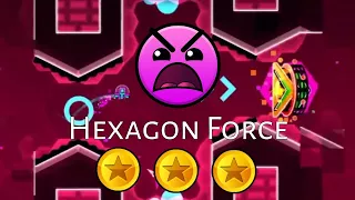 Level 16: Hexagon Force (ALL COINS) | Geometry Dash