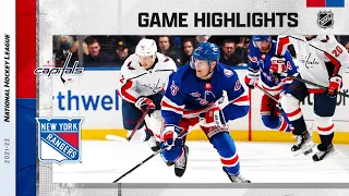 Capitals @ Rangers 2/24 | NHL Highlights 2022