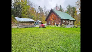 Log Home in the Vermont Countryside with 10+ Acre Horse Farm