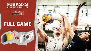 Belgium v Korea | Men's - Full Game | FIBA 3x3 Olympic Qualifier | 3x3 Basketball
