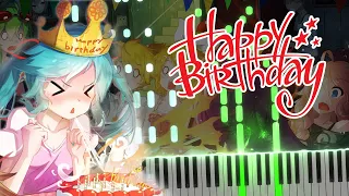 Happy Birthday - Synthesia / Piano Tutorial