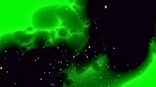Colorful neon green dust particles | background | 4K