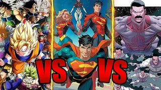 Saiyans VS Viltrumites VS Kryptonians | Who Will Win?