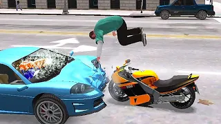 GTA IV - Best Motorcycle Crashes Ragdolls #1 (Euphoria Physics)