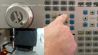 Manually Setting Up Your G54 X & Y Work Offsets with an Edge Finder