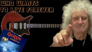 Who wants to live forever guitar backing track Wembley