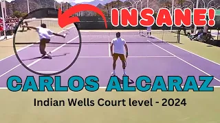 CARLOS ALCARAZ | CRAZY sliding practice drill at the net