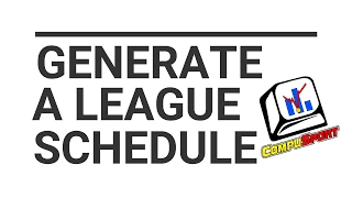 How to generate a league schedule