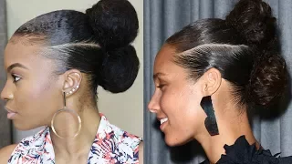 ALICIA KEYS INSPIRED NATURAL HAIR UPDO | NATURAL HAIR