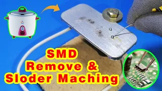 How to make a Hot Plate from rice cooker Heat Element, SMD Remover