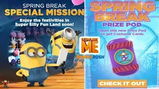 Despicable Me 2: Minion Rush - Take A Spring Break With The Minions & Open New Prize Pod 😱
