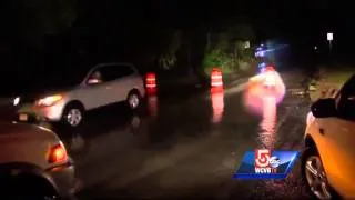 Flooding closes roads on South Shore as Arthur passes by