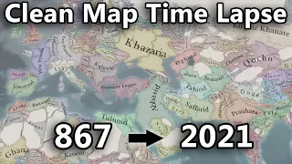 Clean Map Crusader Kings 3 Timelapse