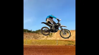 Ultra bee moto cross by drone