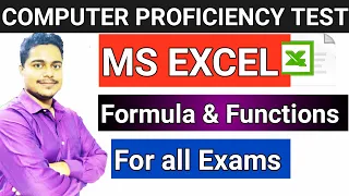 💥Excel Formula And Functions | For all exams CPT | KVS ICMR ICCR CGL CHSL MTS BIS NTPC NVS