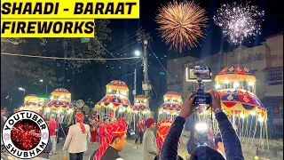 Amazing Fireworks in Shaadi Baraat - IMA Marriage Hall, Bokaro, Jharkhand