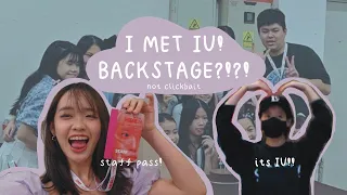 I met IU up close backstage?! | IU concert in SG vlog