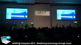 Acer Computex 2013 press conference Iconia W3, Aspire S3 and S7, Liquid S1
