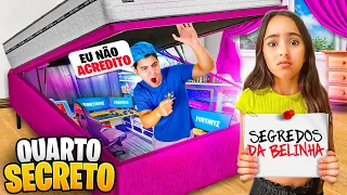 CONSTRUÍ UM QUARTO SECRETO PARA DESCOBRIR O QUE A BELINHA ESTAVA ESCONDENDO!! DESCOBRI TUDO!!