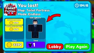 I completed ENDLESS AND GOT ​​THIS!!!😱😱😱 - Toilet Tower Defense